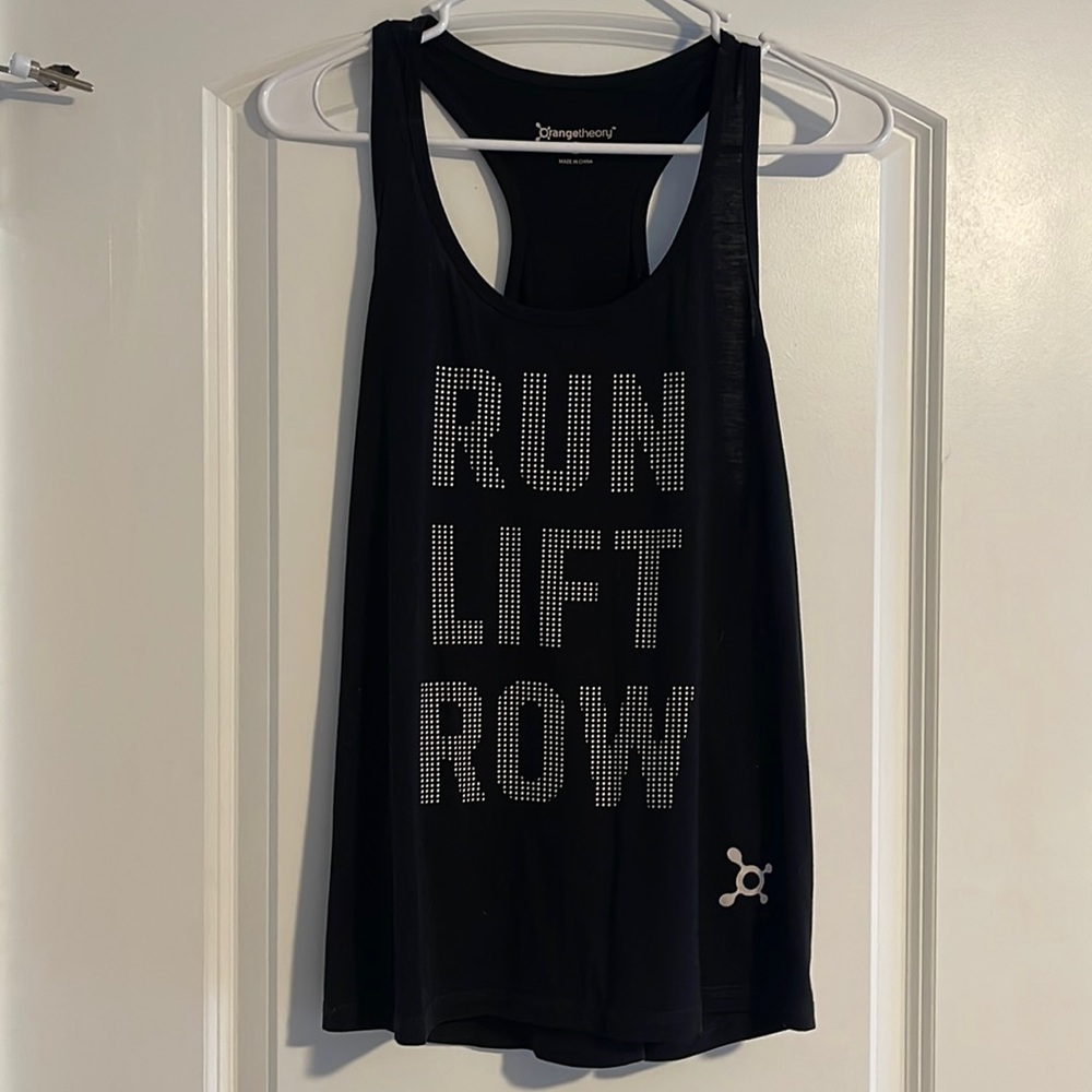 Orangetheory Run Lift Row Black Tank